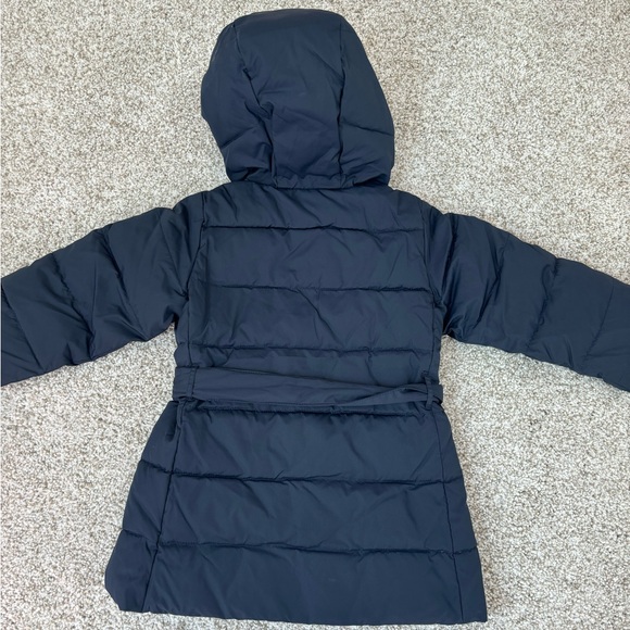 NWT Size 2 Crewcuts navy blue tie waist puffer coat 2T JCREW toddler girls - Picture 6 of 7